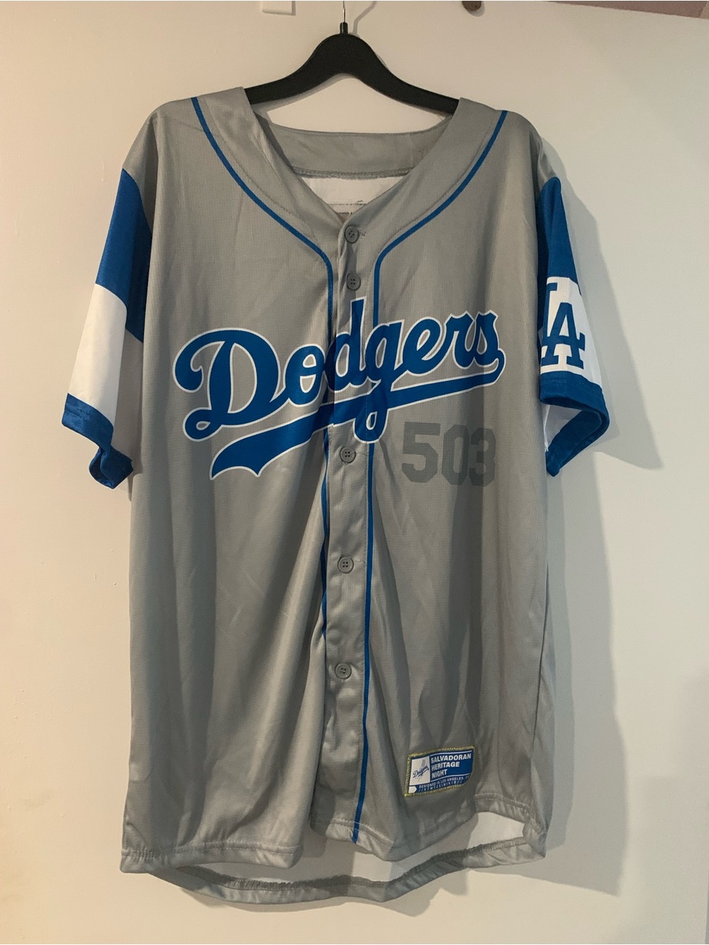 Los Angeles Dodgers Salvadoran Heritage Night Jersey SGA Size Medium Unisex M